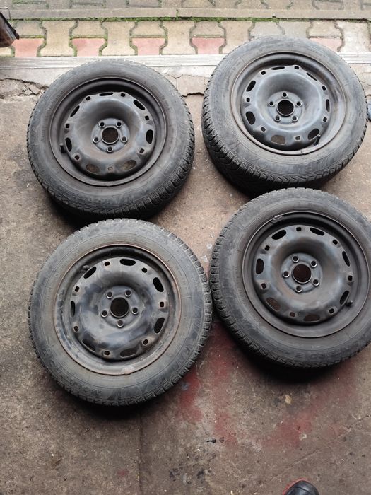 Kola 4x100 14" z oponami zimowymi vw skoda seat