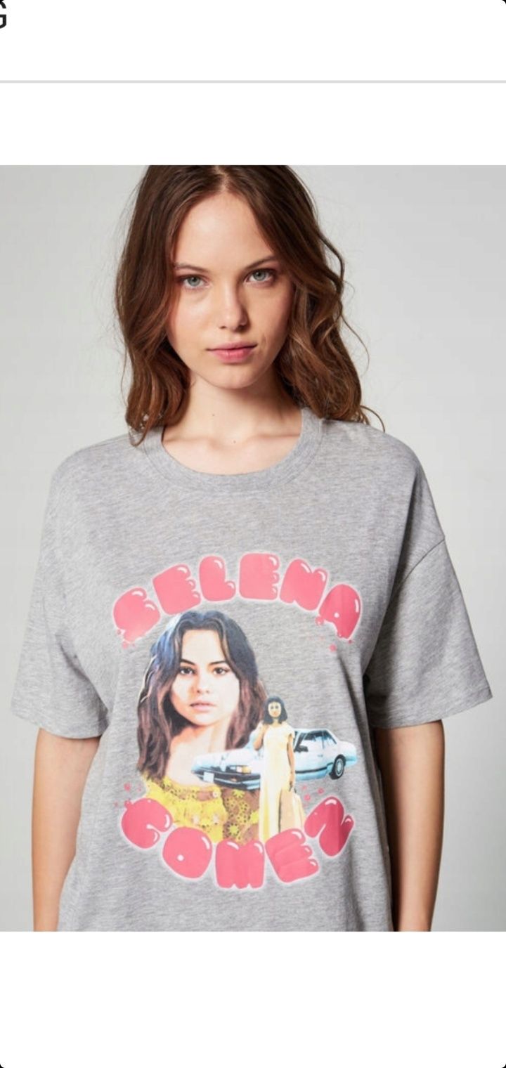 T- Shirt nowy marka Jennyfer nadruk Selena Gomez rozmiar XS