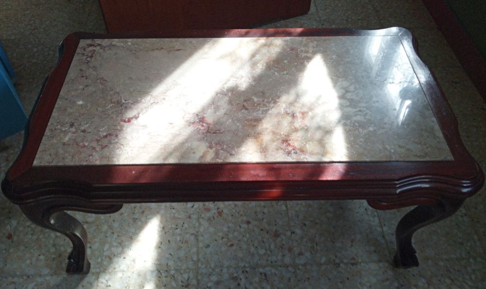 Sofá 1 lugar em madeira maciça Cerne + mesa + cómoda