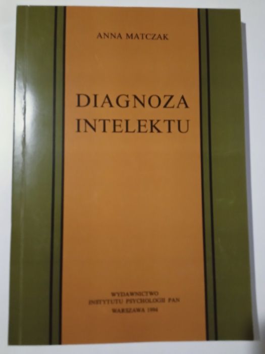 Diagnoza Intelektu. Anna Matczak NOWA!