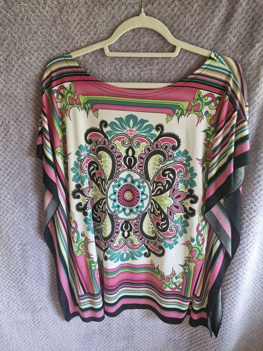 Bluzka etno boho paislej L oversize