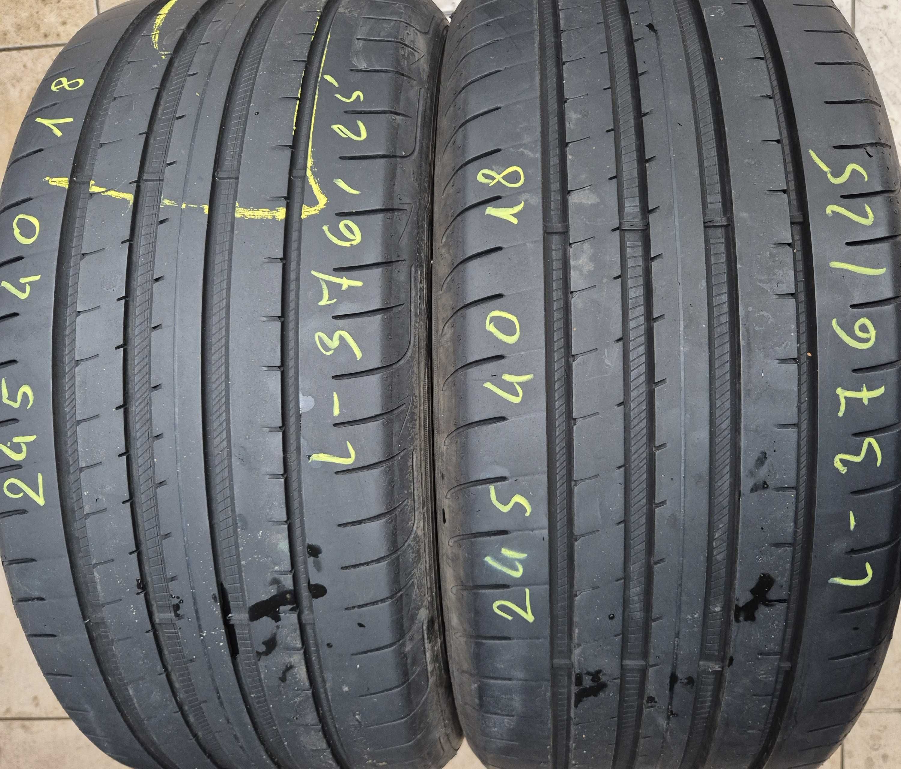 245/40r18 97Y (L376/25)007 2szt 5mm 18r Eagle F1 Asymmetric 3 GOODYEAR