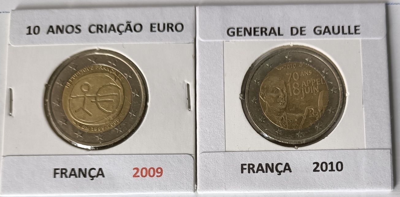 Moedas comemorativas de 2 euros da república Francesa