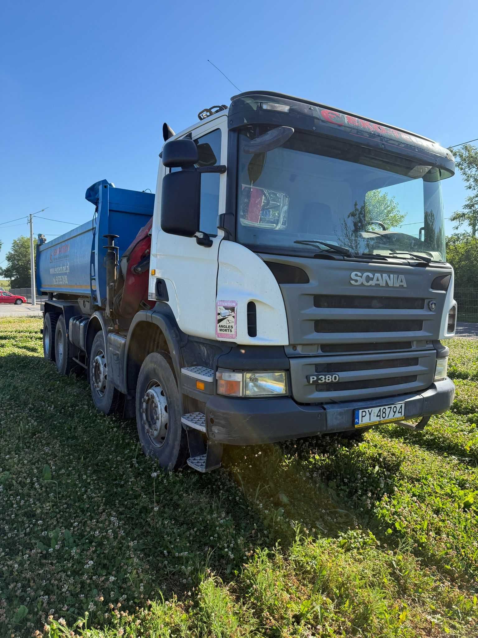 Scania P380 Wywrotka 8x4 + HDS, 2007, Leasing do przejęcia
