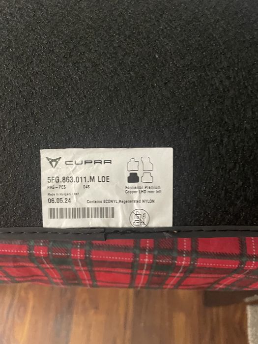 Dywaniki oryginalne CUPRA