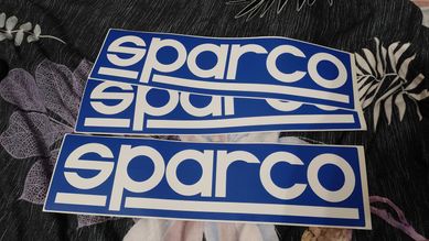 Sparco tuning logo naklejka 41 x 10,5 cm
