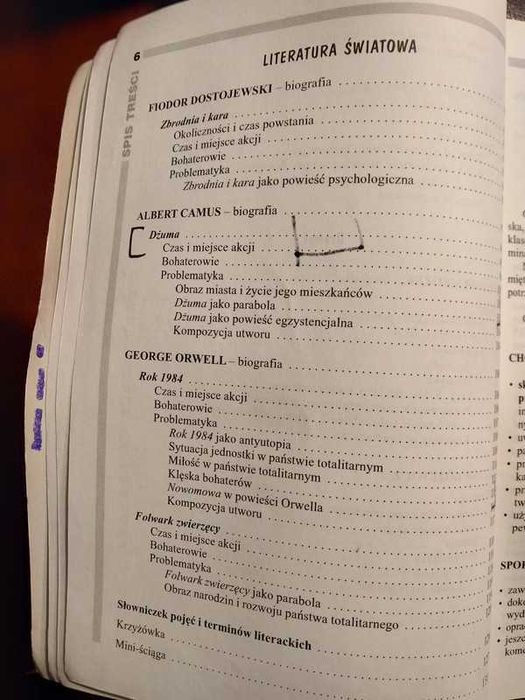 Opracowanie lektur - polska literatura współczesna po 1956r ...