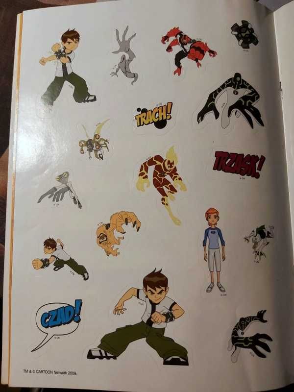 Komiks Ben 10 Straszni Dziadkowie, Efekty Uboczne z naklejkami