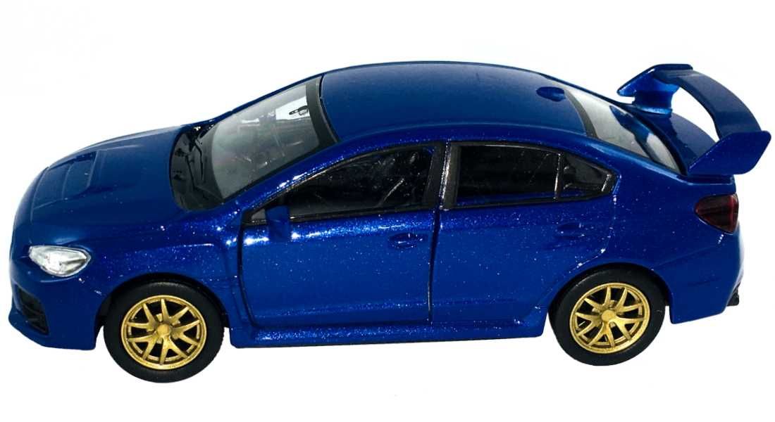 Subaru WRX STI model WELLY 1:34 niebieski