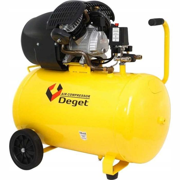 Kompresor olejowy sprężarka 100 l V2 230V DEGET