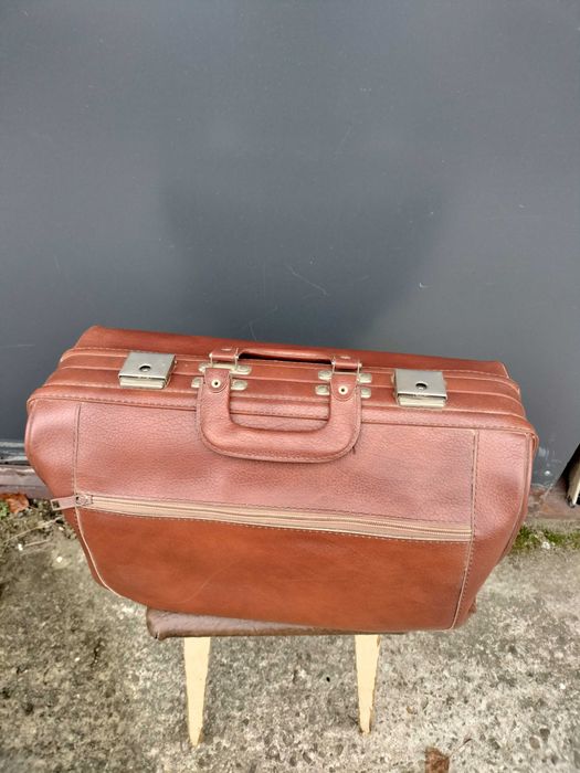 stara skórzana torba, kufer nr 16