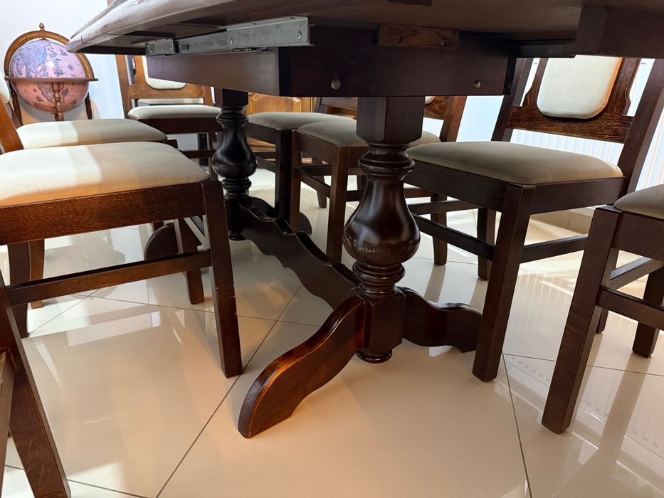 stół dębowy do salonu 220x90