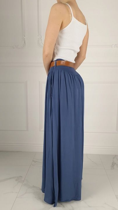 Zwiewna Długa Spódnica Maxi Do Kostek Boho Damska