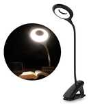 Bezprzewodowa lampka LED do czytania z klipsem + kabel micro USB czarn