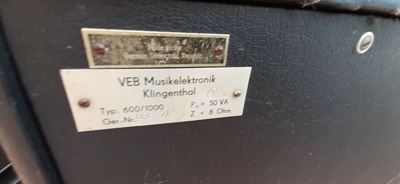 Wzmacniacz estradowy vermona regent 1000H plus kolumny
