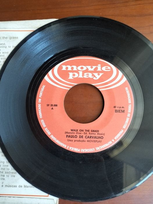 Disco de vinil single Paulo de Carvalho