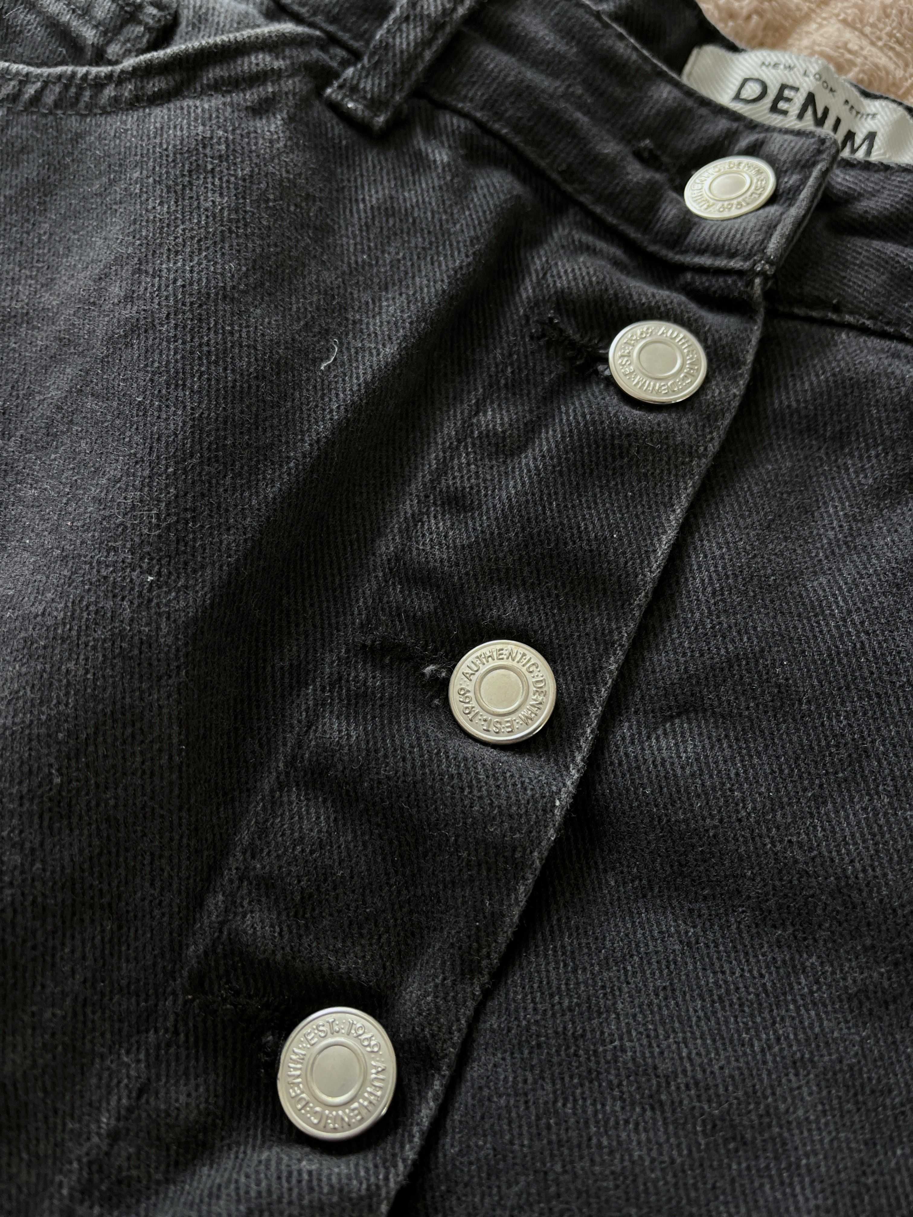 Нова джинсова міні-спідниця, 10/38/M, темно-сіра, брендNew Look Petite