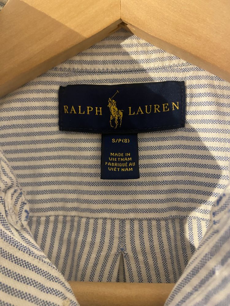 Camisa riscas rapaz Ralph Lauren tamanho 8