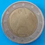 2 Euros de 2002 Letra D,  da Alemanha