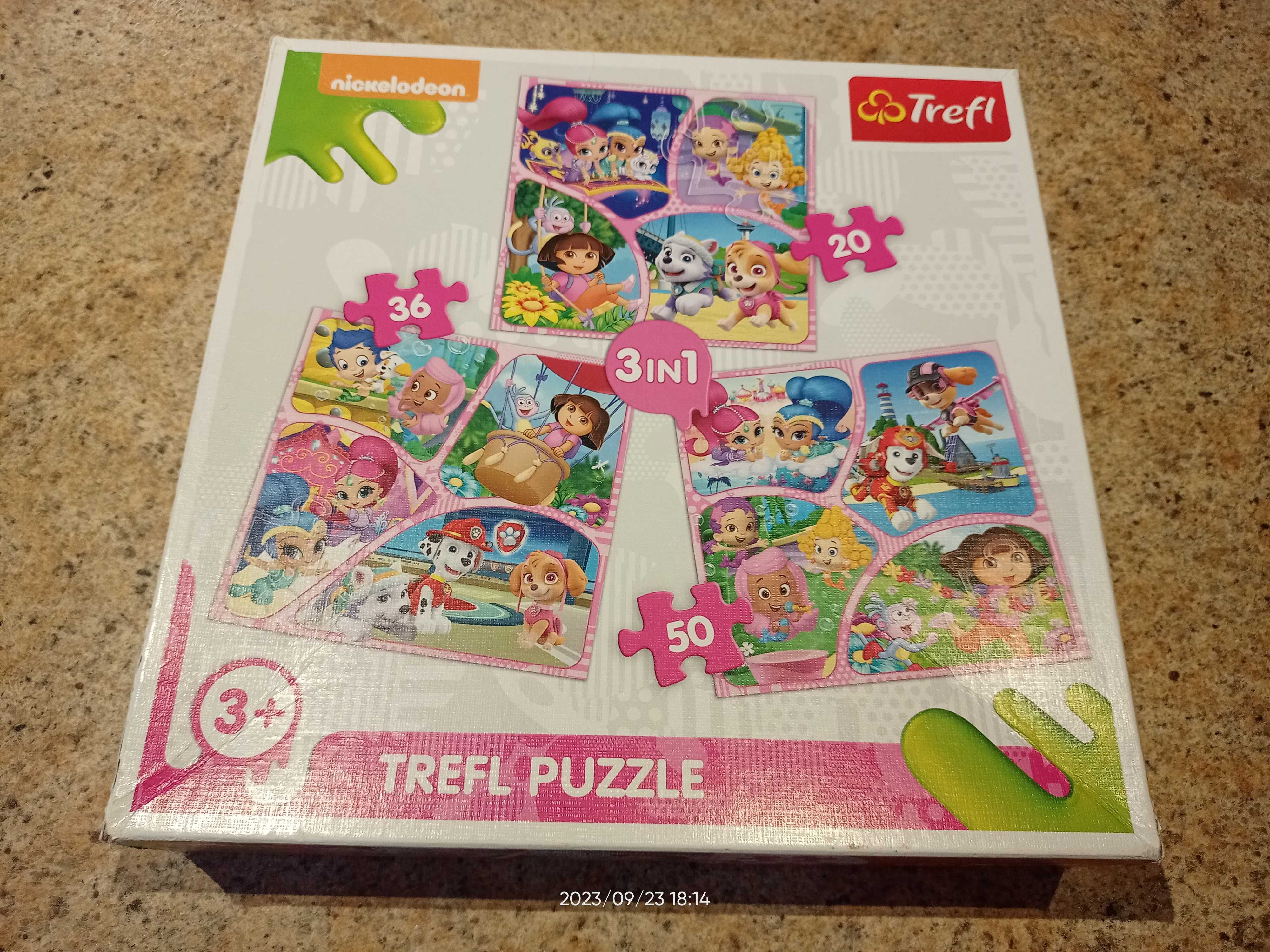 Puzzle Trefl 3w1 3+ niclelodeon