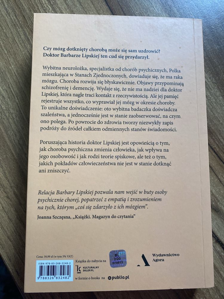Neurolozka Piekny umysl, ktory sie zagubil