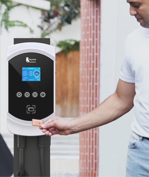 Настінна однофазна станція для електромобіля type 2 Feyree wi-fi