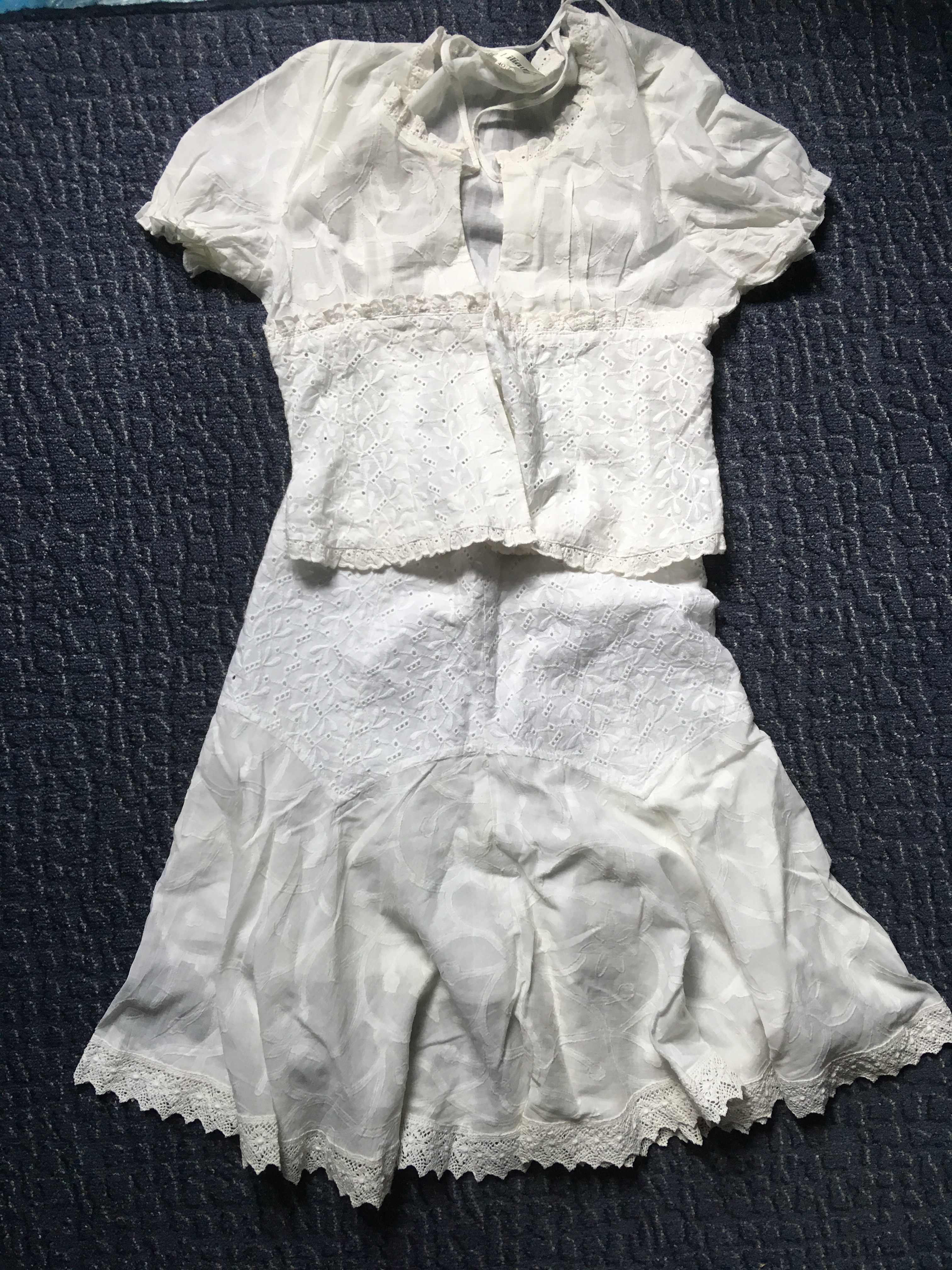 Сарафан юбка блуза женские белые