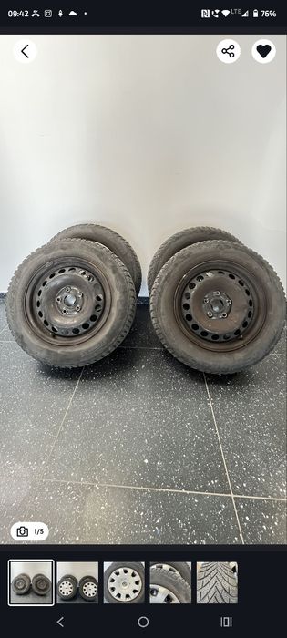 Felgi stalowe 15 5x112 skoda octavia 2