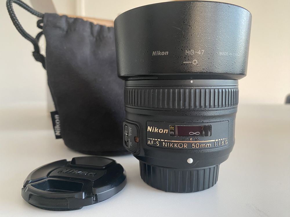 Nikon D610 + lente 50mm 1.8 em caixa de origem