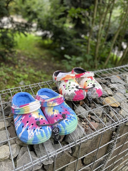 РОЗПРОДАЖ Утеплені крокси Crocs зимові тапки капці голубі Оригінал
