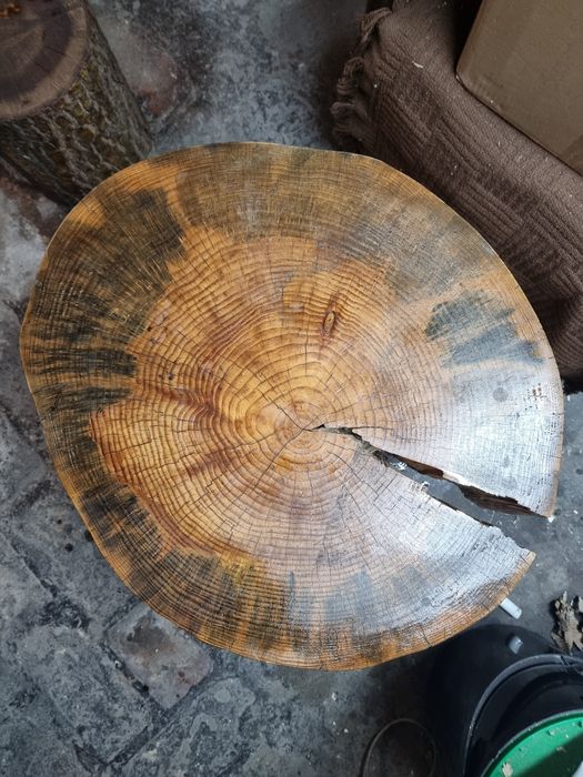 Stolik kawowy ozdobny z pnia drzewa