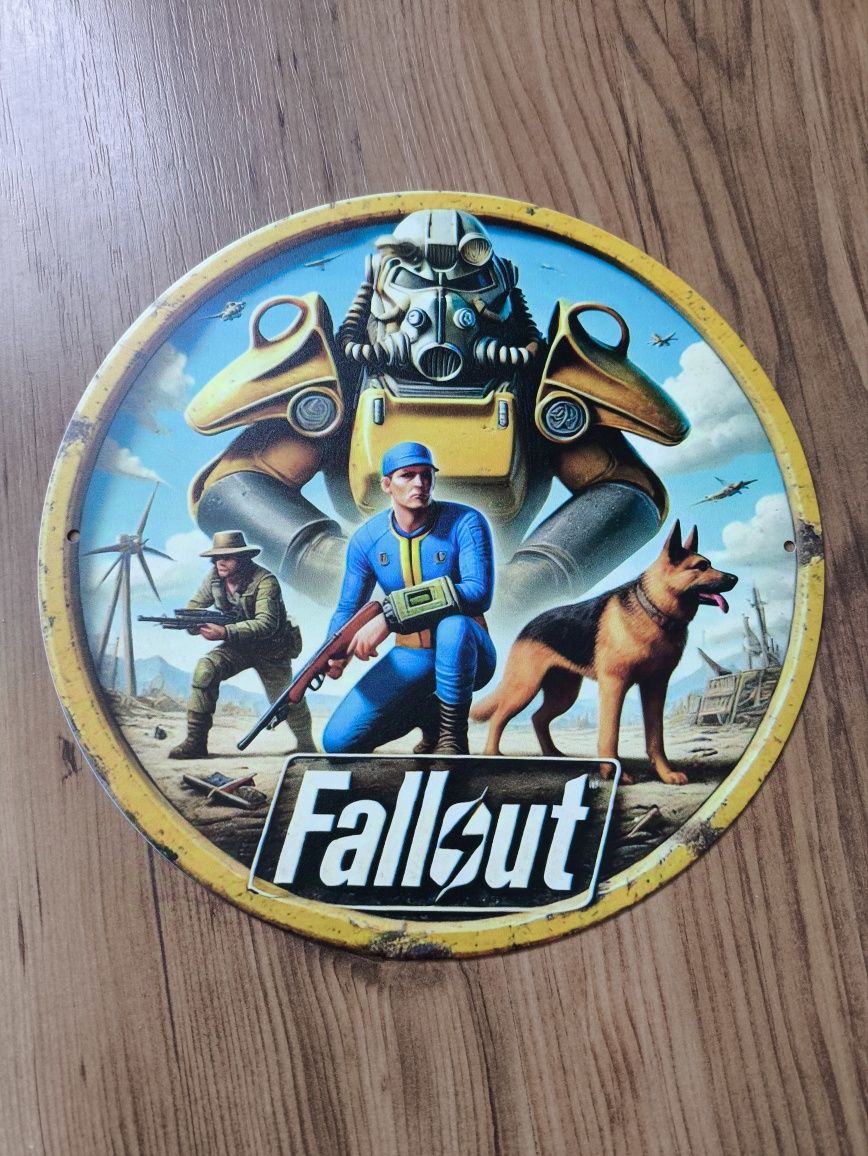 Metalowy szyld Fallout nuka cola
