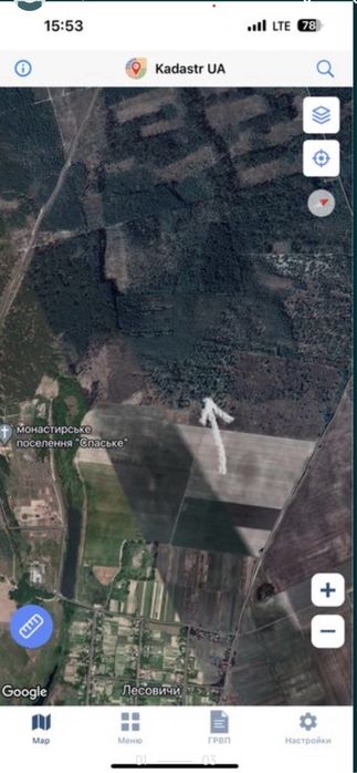 Продається ділянка в лісі, с. Лісовичі, 2.95 га