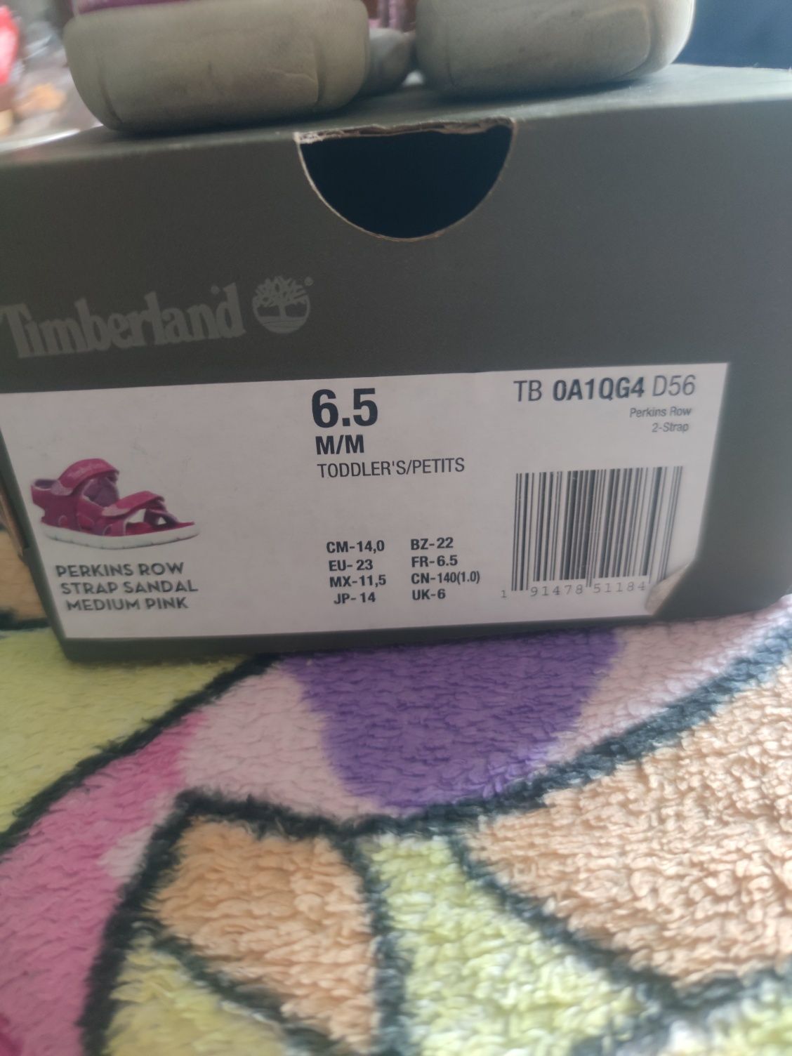 Oryginalne sandałki Timberland rozmiar 23