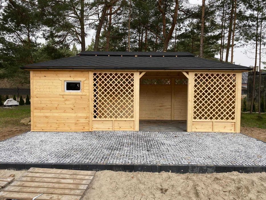 Altanka ogrodowa, Altana Merkury +  Domek Grawitacja 6×2,5