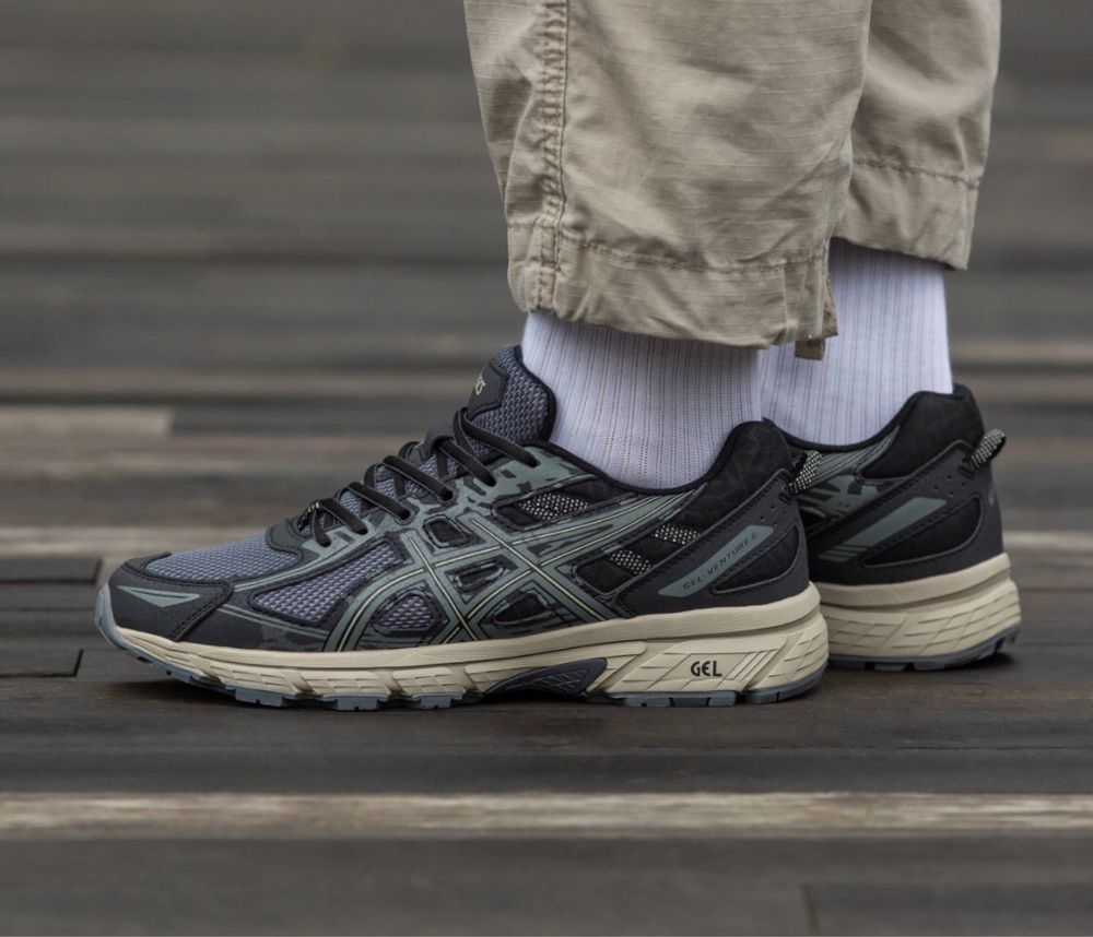 Кросівки Чоловічі Asics Gel Venture 6 Black\Grey\Beige 36-45