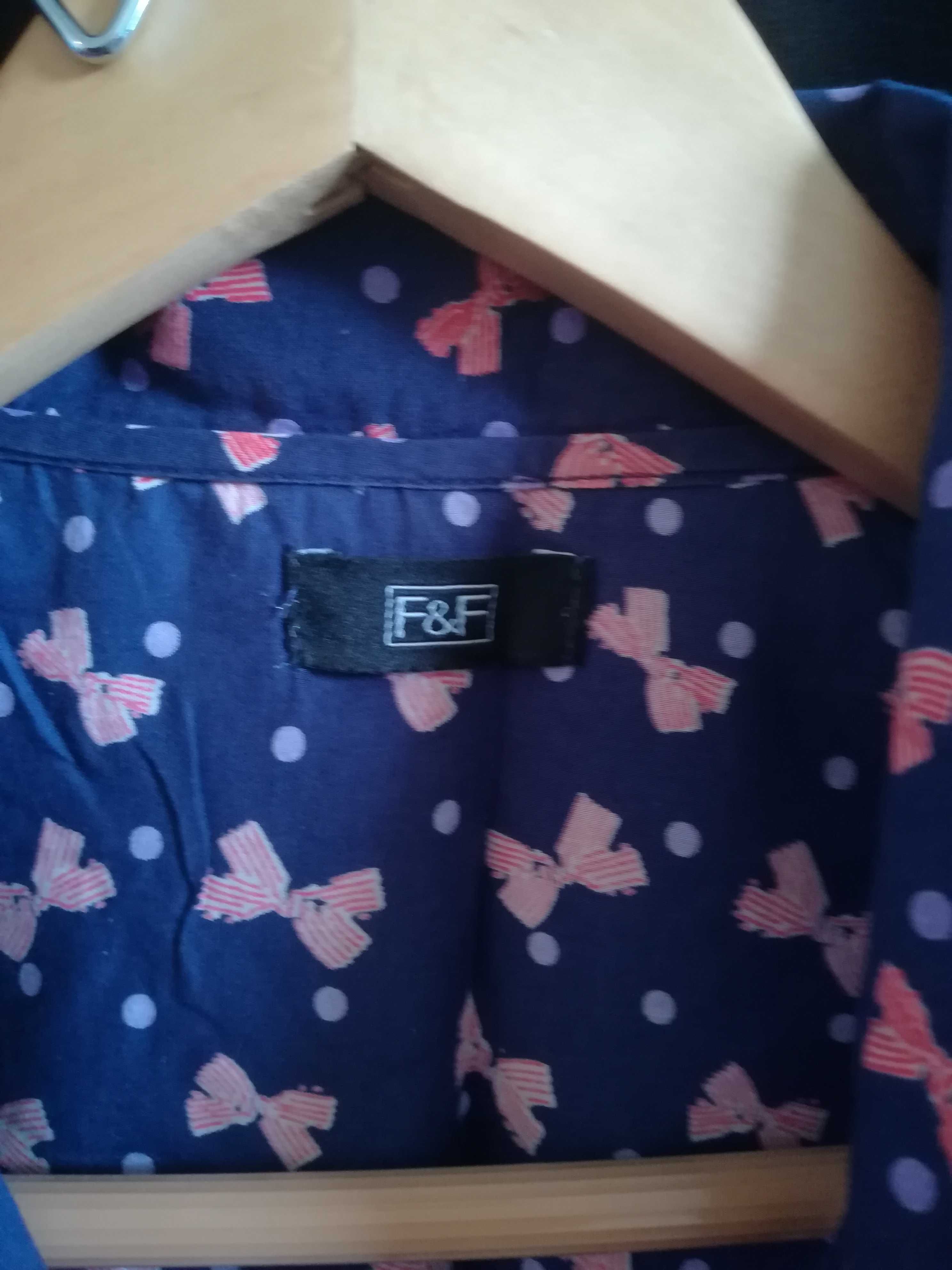 Granatowa koszula bez rękawów - F&F