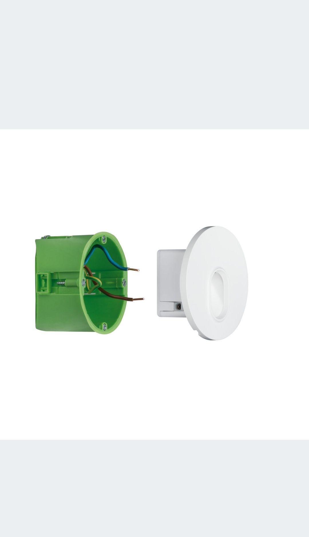 OPRAWA Ścienna LED Przyschodowa Okrągła Biała Design PL92924