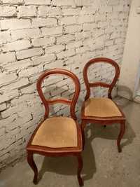 Krzesła drewniane ludwik ludwikowskie