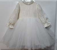 Sukienka Chanel z PetitStylo - rozmiar 80 - chrzest, roczek, wesele