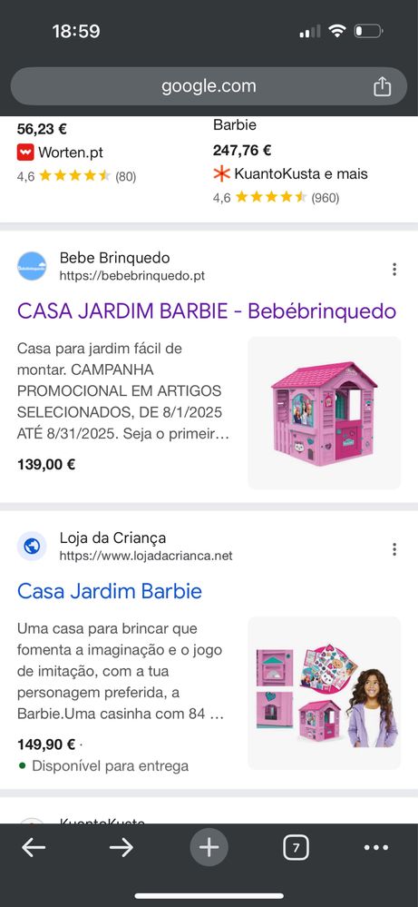 Casa de jardim Barbie - Criança