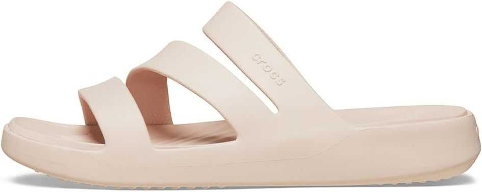 Женские шлепанцы Crocs Getaway Strappy Sandal Quartz цвет кварц.