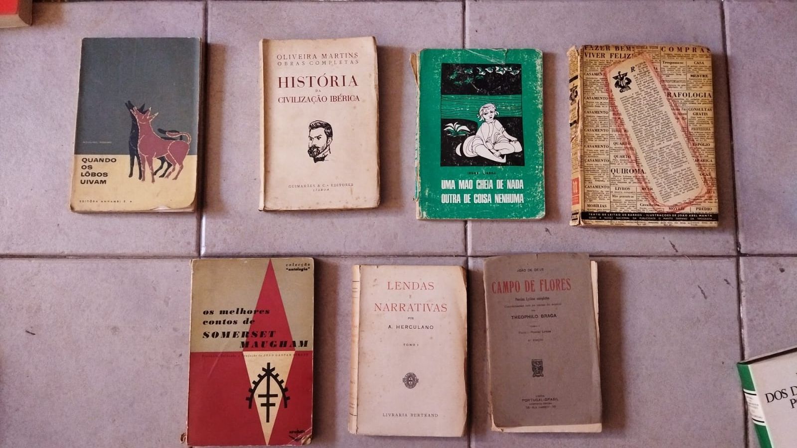 Lote de livros antigos