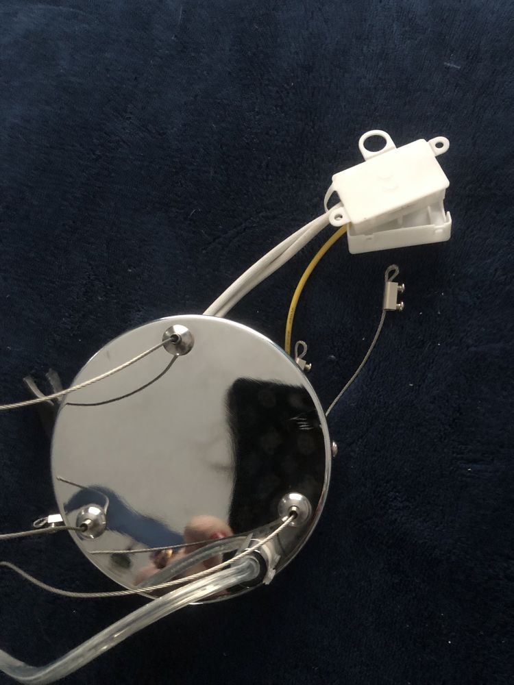 Nowoczesna szklana lampa sufitowa Led