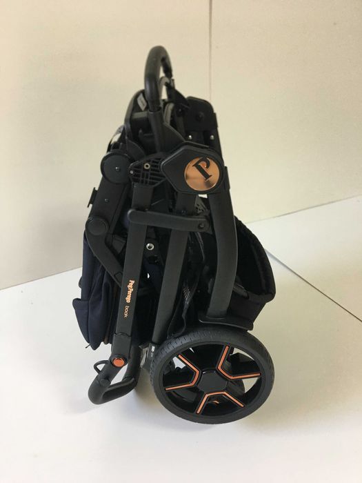 Wózek Peg Perego Book głęboko spacerowy z torbą kolor Blue Shine