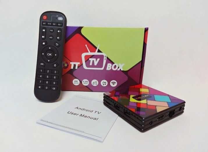 Smart tv box приставка з момплектним кабелем смарт тв