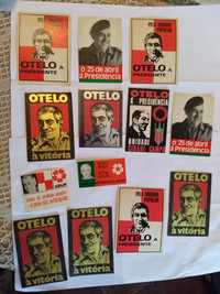 OTELO - lote 13 auto-colantes 1975/6 candidato.