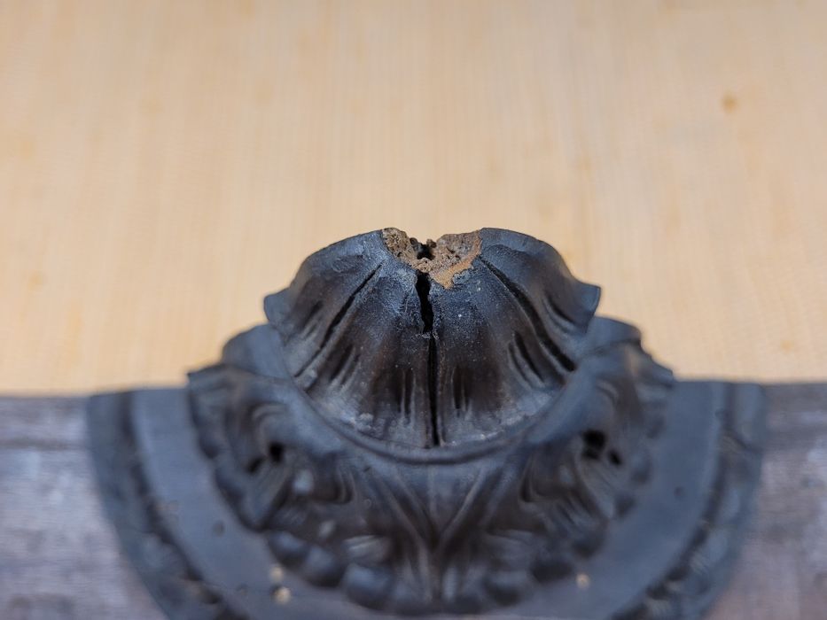 Peanha / Mísula em madeira 44 x 22,5 x 17