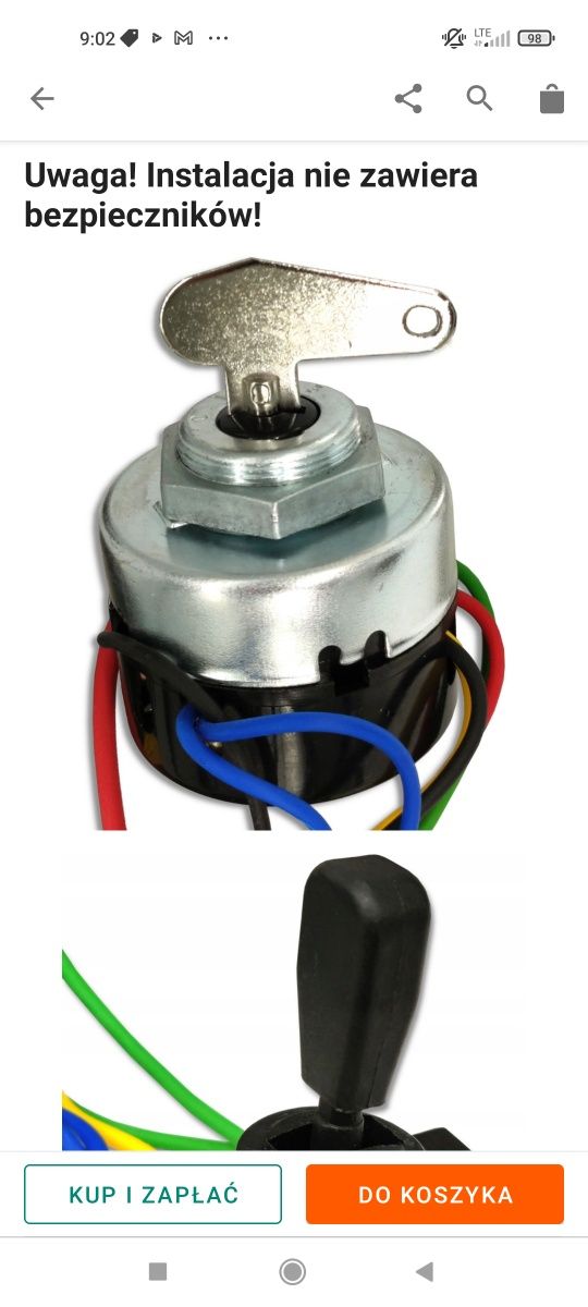 Instalacja elektryczna URSUS C360 C-360 Alternator