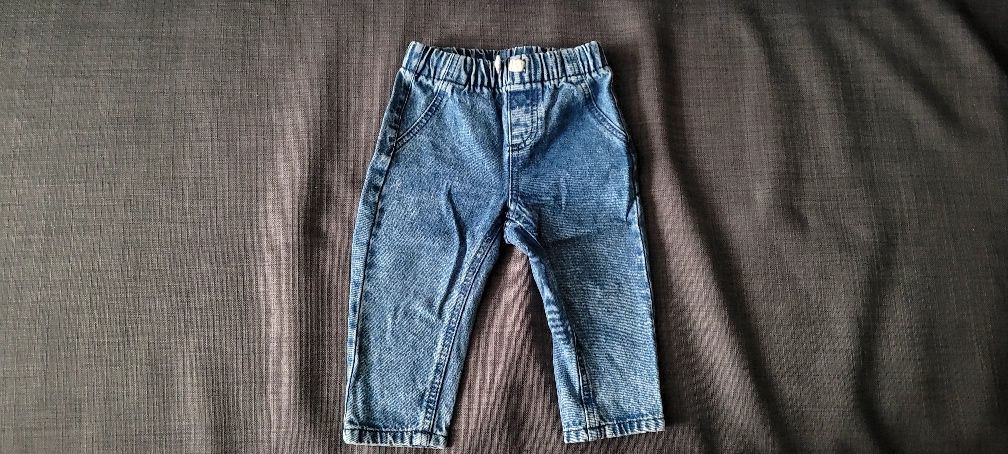 Spodnie jeans szeroka nogawka rozmiar 86